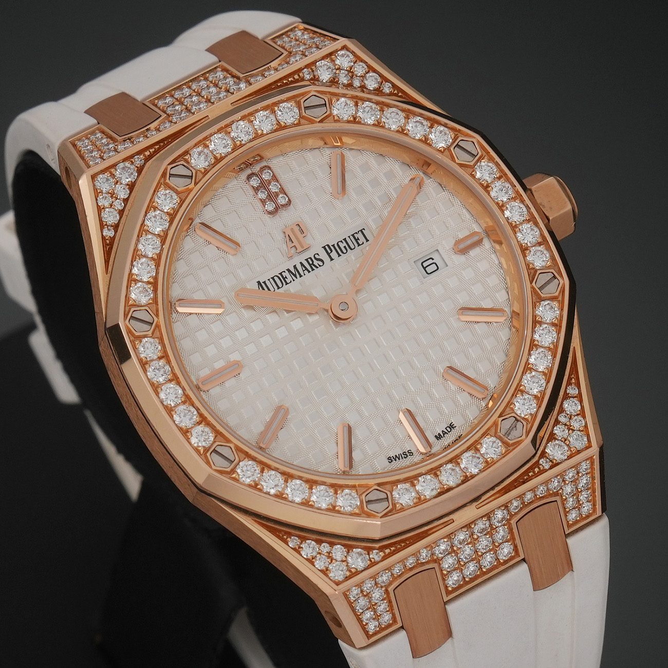 AUDEMARS PIGUET(USED)오데마피게 로얄오크 33 다이아베젤 67652OR
